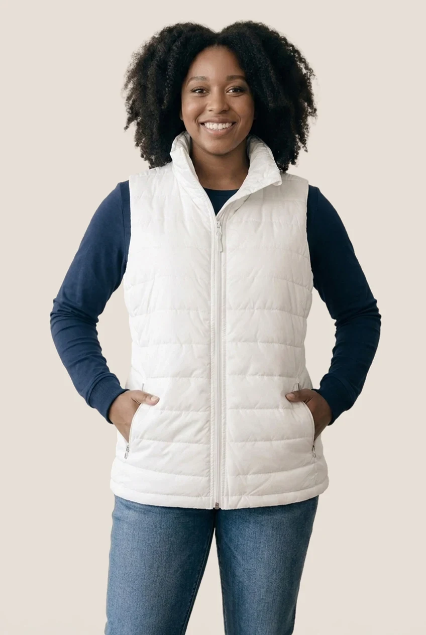 Veste matelassée sans manches femme