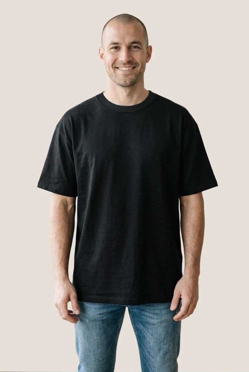 T-shirt col rond coupe ample