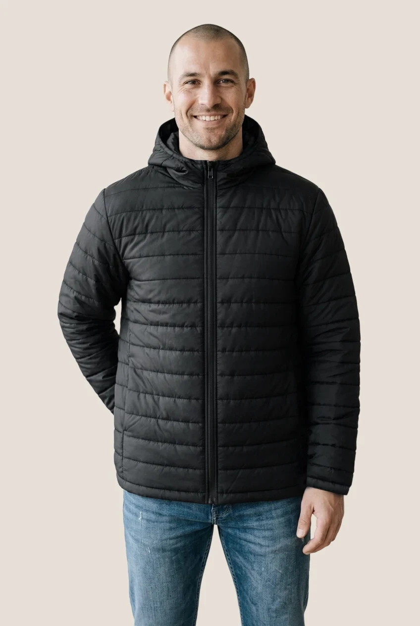 Manteau matelassé à capuchon