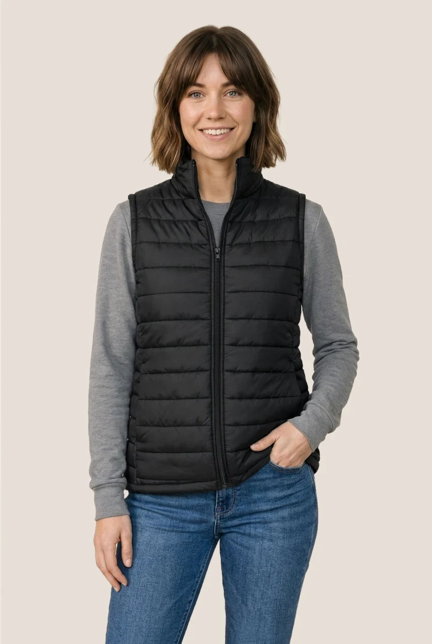 Veste matelassée sans manches - Femme