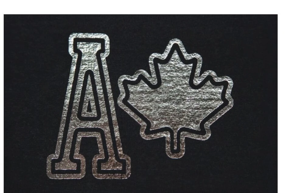 Sérigraphie avec finition foil argenté