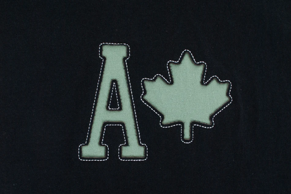 Appliqué de jersey renversé