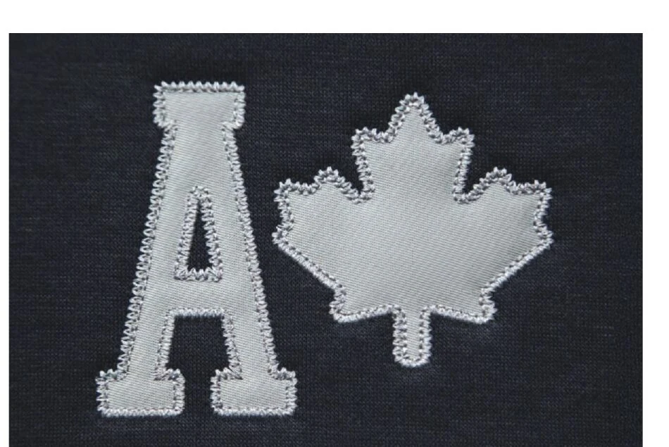 Appliqué simple de twill avec finition zig-zag