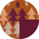 Navajo pattern terracotta / Burgundy