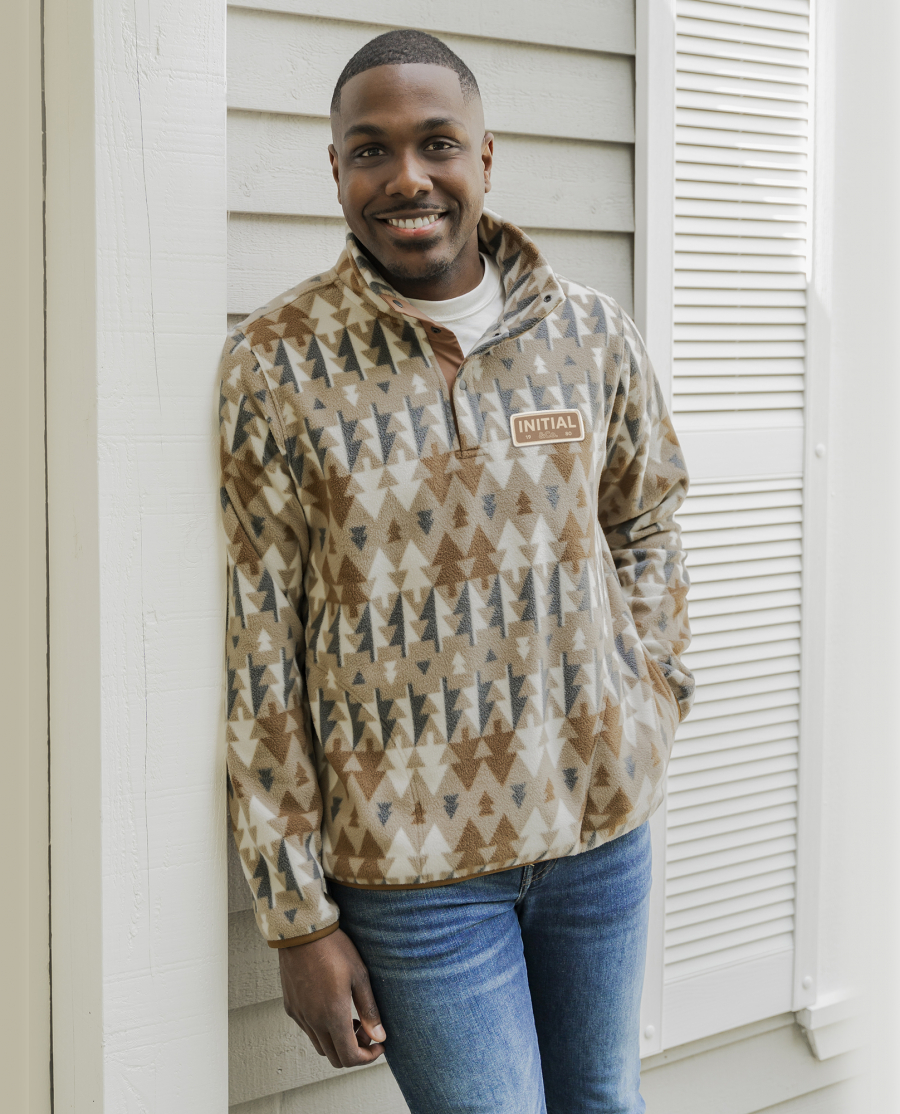 100302U - 1/4 button-down sweatshirt - unisex